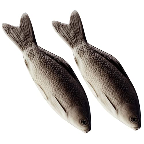 Veemoon 2st Künstlicher Fisch Tropisches Fischkissen Seefischspielzeug Sommer-plüsch- -Spielzeug Dekorative Kissen Karpfen Kissen Thunfisch-kissenkissen Tier Kind Fischpuppe von Veemoon