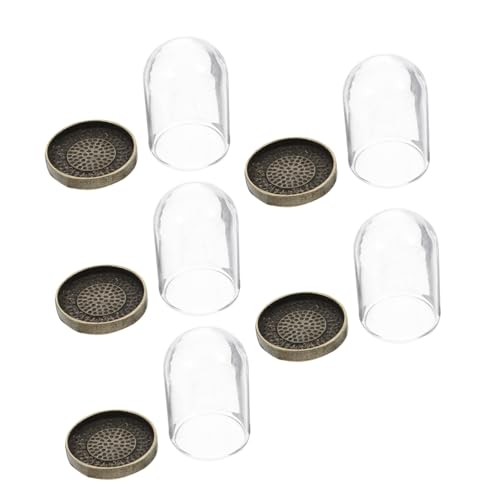 Veemoon 5 Sätze Mikrolandschaftspalette geformt Multipack Anzeige Anlage Abdeckung Tisch-Pflanzgefäß aus Glas Desktop -Glas -Terrarium Behälter mit Deckel Messing Veemoon 5 Sätze Mikrolandschaftspalette geformt Multipack Anzeige Anlage Abdeckung Tisch-Pflanzgefäß aus Glas Desktop -Glas -Terrarium Behälter mit Deckel Messing von Veemoon