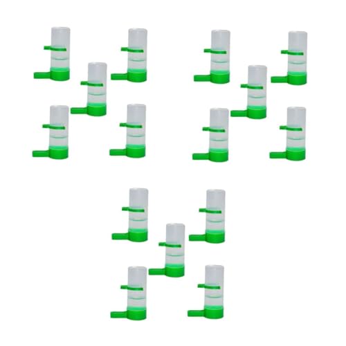 Veemoon 5er Set Automatische Vogel-Wasserflasche Aus Kunststoff Mit Bewässerungsclip Für Wellensittiche - Nymphensittiche Und Andere Vögel Ideal Für Volieren Und Käfige von Veemoon