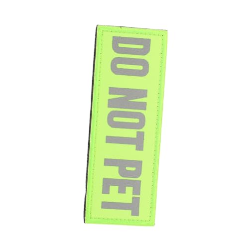Veemoon Aufnäher Für Servicehunde Do Not Pet Reflektierend Für Geschirr Halsband Leine Strapazierfähig Aus Nylon Sicher Anzubringen Professionelles Zubehör von Veemoon