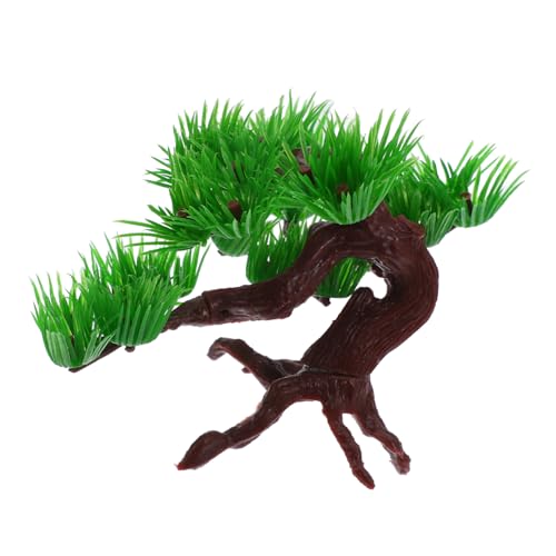 Veemoon Künstliche Kiefer Für Aquarien Bonsai Für Aquarien Pflegeleicht Natürliches Bonsai-Ornament Sicher Für Wassertiere von Veemoon