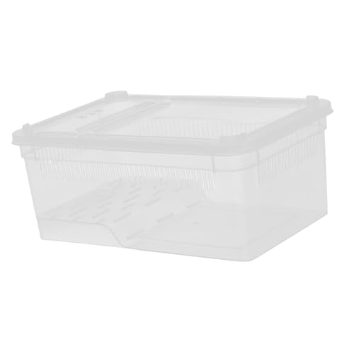 Veemoon Futterbox für Reptilien Transportbehälter für Fische Tarantula -Gehäuse Schildkrötenkäfige Insekten -Terrarium Froschkäfig für Schlange Schlangenträger Plastik Transparent Veemoon Futterbox für Reptilien Transportbehälter für Fische Tarantula -Gehäuse Schildkrötenkäfige Insekten -Terrarium Froschkäfig für Schlange Schlangenträger Plastik Transparent von Veemoon