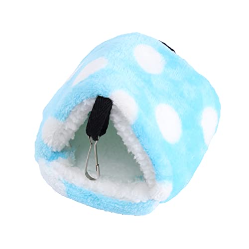 Veemoon Gemütliche Winter-Fleece-Hängematte Für Kleine Tiere – Warme Betthöhle Für Hamster Meerschweinchen Und Chinchillas in Blau Mit Großen Punkten Isolierend Und Tragbar Ideal Für Veemoon Gemütliche Winter-Fleece-Hängematte Für Kleine Tiere – Warme Betthöhle Für Hamster Meerschweinchen Und Chinchillas in Blau Mit Großen Punkten Isolierend Und Tragbar Ideal Für von Veemoon