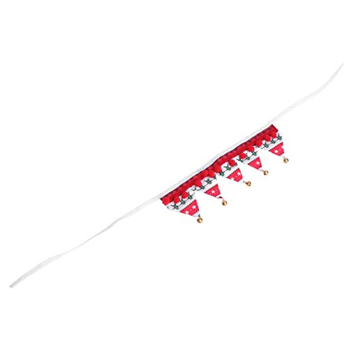 Veemoon Großes Jingle Bell Hundehalsband Dreieckiger Hundeschal Bandanas Für Hunde Weihnachtskostüm Für Haustiere Weihnachtsmütze Für Hund Plüsch-weihnachtsmütze Mini-schal Kätzchen von Veemoon