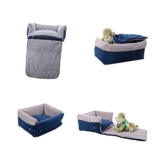 Veemoon Weiche Warme Hundebettmatte Quadratisches Sofa Hundehütte Multifunktional Für Katzen Und Hunde von Veemoon