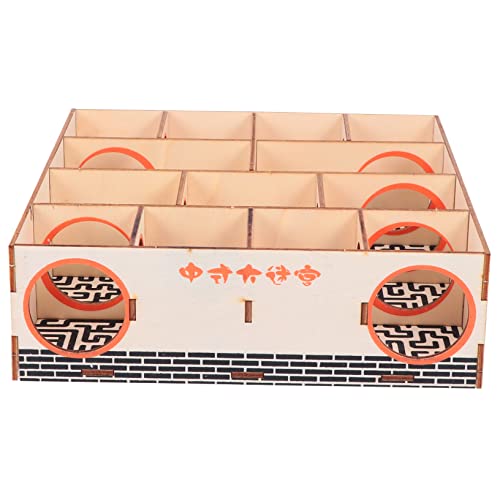 Veemoon Holz Hamster Labyrinth Mit Tunnel Für Goldhamster - Zwergmäuse Und Andere Kleine Haustiere – Fördert Aktivität Und Spielspaß Für Hamster Und Meerschweinchen Veemoon Holz Hamster Labyrinth Mit Tunnel Für Goldhamster - Zwergmäuse Und Andere Kleine Haustiere – Fördert Aktivität Und Spielspaß Für Hamster Und Meerschweinchen von Veemoon