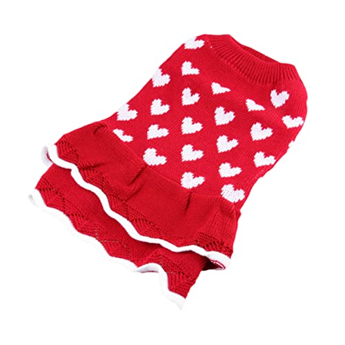 Veemoon Hunde Weihnachtskostüm - Rotes Xmas Kleid Für Große Hunde - Entzückendes Weihnachtskleid Für Haustiere Perfekt Für Festliche Anlässe Und Neujahr Feierlichkeiten von Veemoon