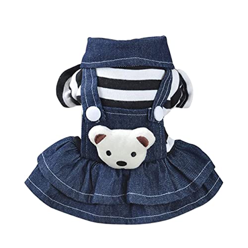 Veemoon Hundekleid Jeans Für Kleine Hunde – Stylisches Hundekleid Mit Gestreiftem Design Für Welpen – Bequeme Und Modische Hunde Bekleidung Für Ihr Haustier Veemoon Hundekleid Jeans Für Kleine Hunde – Stylisches Hundekleid Mit Gestreiftem Design Für Welpen – Bequeme Und Modische Hunde Bekleidung Für Ihr Haustier von Veemoon