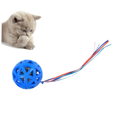 Veemoon Interaktives Katzenspielzeug Mit Glocken - Bissbeständiger Sound Ball in Größe L Für Haustiere - Spaß Und Bewegung Für Ihre Katze Ideales Spielzubehör in Blau Veemoon Interaktives Katzenspielzeug Mit Glocken - Bissbeständiger Sound Ball in Größe L Für Haustiere - Spaß Und Bewegung Für Ihre Katze Ideales Spielzubehör in Blau von Veemoon