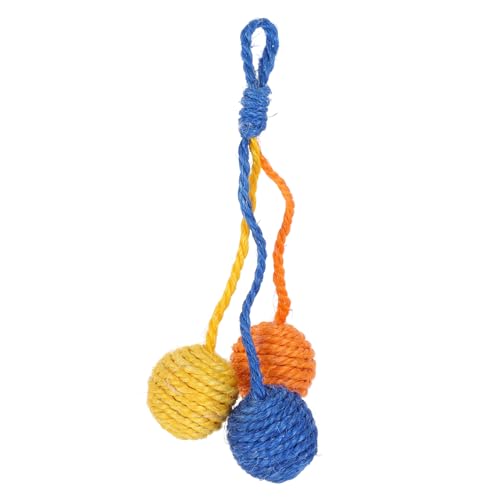 Veemoon Katzen Spielzeug Interaktiver Sisal Kratzball Für Katzen Multifunktionales Katzenspielzeug Zur Krallenpflege Und Beschäftigung Sicheres Material Und Kätzchen von Veemoon