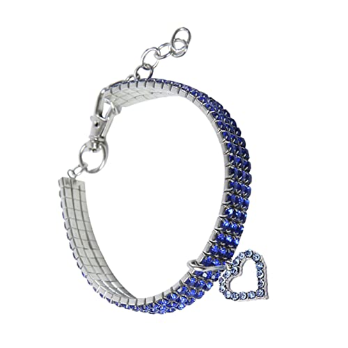Veemoon Katzenhalsband Mit Kristallen Und Glitzer - Herz-Charm Für Haustiere Ideal Für Halloween Und Party Kostüme Größe M Blau – Stilvolles Zubehör Für Ihre Katze Veemoon Katzenhalsband Mit Kristallen Und Glitzer - Herz-Charm Für Haustiere Ideal Für Halloween Und Party Kostüme Größe M Blau – Stilvolles Zubehör Für Ihre Katze von Veemoon
