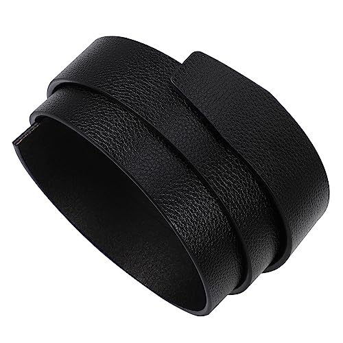 Veemoon Riemen ohne Führung einstellbar Streifen klein Hundehalsband herrengürtel Mens Belt Haustierhalsbänder Bund PU-Taillen-Jeansgürtel Ledergürtel selber Machen Kunstleder Black von Veemoon
