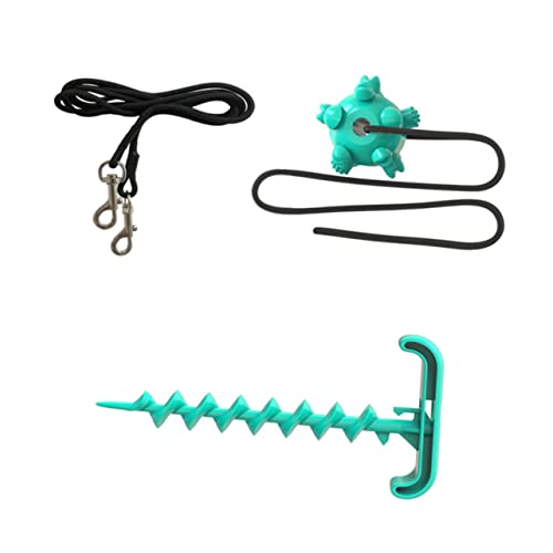 Veemoon Tether Cable Set Mit 4 ABS Erdnägeln Für Hunde - Outdoor Für Camping - Ideal Für Große Hunde Sicheres Befestigen Der Leine Im Freien Und Langlebig von Veemoon