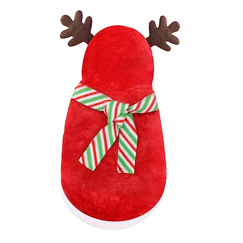 Veemoon Weihnachtlicher Hundepullover Mit Rentiergeweih Und Schal – Roter Wintermantel Für Hunde Und Katzen - Festliche Partys Und Neujahrsfeiern - Kuschelig Und Warm Veemoon Weihnachtlicher Hundepullover Mit Rentiergeweih Und Schal – Roter Wintermantel Für Hunde Und Katzen - Festliche Partys Und Neujahrsfeiern - Kuschelig Und Warm von Veemoon