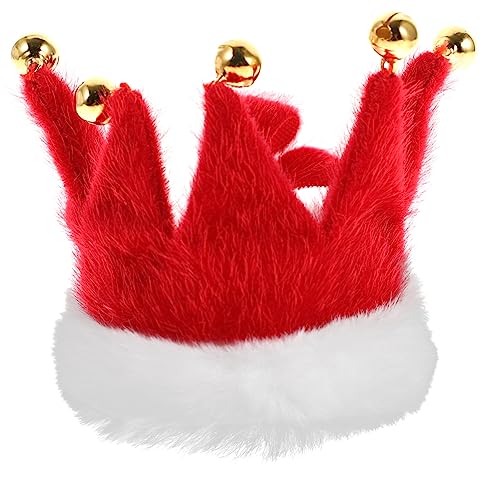 Veemoon Weihnachts-Hundehalsband XS Mit Glocken – Plüsch-Hundehalsband Für Festliche Anlässe Ideal Als Schickes Kostüm Zubehör Für Die Haustier Party Im Xmas Festival von Veemoon