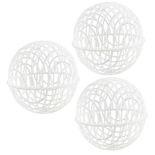 3pcs 8 Hühnerball -Käfig, Hohle Plastik -Rollkäfig für Geflügel, verhindert Hundestiche und Pferdebäure, Hühnchen -Coop -Accessoires von Veesper
