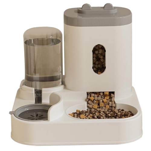 Katzenfutter- und Wasserspender 2 in 1 Automaticcat Feeder Automatic mit Timer, Wasserer Abnehmbarer Katzenfutter und Wasserschale Setzen Katzenfutter- und Wasserspender 2 in 1 Automaticcat Feeder Automatic mit Timer, Wasserer Abnehmbarer Katzenfutter und Wasserschale Setzen von Veesper