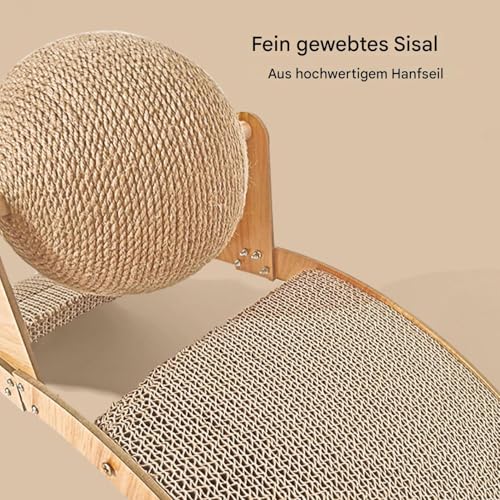 Katzen Kratzbrett - Kätzchen Kratzball | Holz Sisal Ball Kratzer Bewegungsspielzeug Möbelschutz Gegen Kratzen Gesundes Kratzverhalten Für Haustiere Katzen Kratzbrett - Kätzchen Kratzball | Holz Sisal Ball Kratzer Bewegungsspielzeug Möbelschutz Gegen Kratzen Gesundes Kratzverhalten Für Haustiere von Veeteah