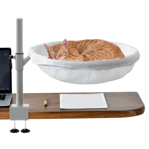 Katzenbett Schreibtischmontage - Katzenbett Schreibtischaufsatz Sitzplatz - 360° Drehbar Möbel Deko Hängematte Nest Abnehmbarer Bezug Kleintiere Katzenbett Schreibtischmontage - Katzenbett Schreibtischaufsatz Sitzplatz - 360° Drehbar Möbel Deko Hängematte Nest Abnehmbarer Bezug Kleintiere von Veeteah