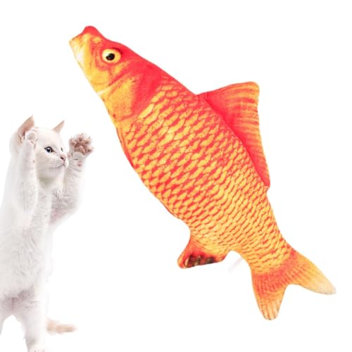 Veeteah Plüschfischkatze Spielzeug, Flopping Fisch mit Katzenminze - Realistische Fischform Catnip Doll,Cartoon Haustier Kätzchen Unterhaltende Bisszubehör für Hund, Welpe, kleine Tiere Veeteah Plüschfischkatze Spielzeug, Flopping Fisch mit Katzenminze - Realistische Fischform Catnip Doll,Cartoon Haustier Kätzchen Unterhaltende Bisszubehör für Hund, Welpe, kleine Tiere von Veeteah