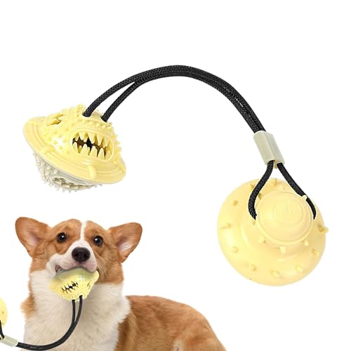 Veeteah Saugnapf-Hundespielzeug Tauziehen, Seilball-Hundespielzeug | Tauziehspielzeug für Hunde - Trainingsgeräte für Hunde, Beißspielzeug, Seil und Ball, geistig stimulierendes Trainingsspielzeug für Veeteah Saugnapf-Hundespielzeug Tauziehen, Seilball-Hundespielzeug | Tauziehspielzeug für Hunde - Trainingsgeräte für Hunde, Beißspielzeug, Seil und Ball, geistig stimulierendes Trainingsspielzeug für von Veeteah