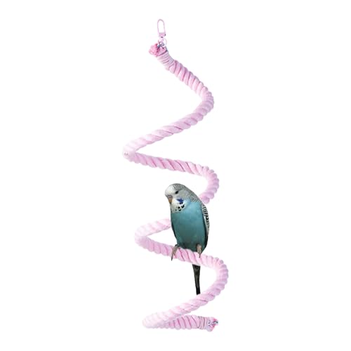 Vogelkäfig Barsch, Vogelkletterseil | Flexible Vogelschwankungen für Papageien Cockatiel Peony | Multi-Farben-Baumwollkau-Leiterspielzeug stehend Stick Cockatiel Swing Vogelkäfig Barsch, Vogelkletterseil | Flexible Vogelschwankungen für Papageien Cockatiel Peony | Multi-Farben-Baumwollkau-Leiterspielzeug stehend Stick Cockatiel Swing von Veeteah