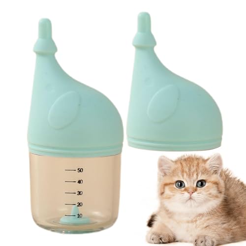 Welpenflasche, Kätzchen -Fütterungsflasche,Nette Wasserflaschen für Kätzchen - Anti-Choking-Haustier-Fütterungsnippel, Welpenmilchfuttermittel, kleine Hundefuttermittel für kleine Tiere von Veeteah