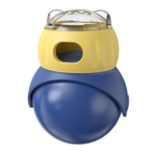 Veftsvy Eule Intelligenzspielzeug für Katzen, Futterball für Katzen, Interaktives Katzenspielzeug für geistige Anregung, beschäftigt Katzen, Leckerli-Ball für Katzen (Blue) von Veftsvy