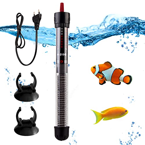 Vegena Aquarium Heizung, 375L 300W Einstellbarer Thermostat Aquarium Heizstab Aquarium Heizer mit 2 Saugnapf, Aquarienheizer für Fischtanks und Aquarium Vegena Aquarium Heizung, 375L 300W Einstellbarer Thermostat Aquarium Heizstab Aquarium Heizer mit 2 Saugnapf, Aquarienheizer für Fischtanks und Aquarium von Vegena