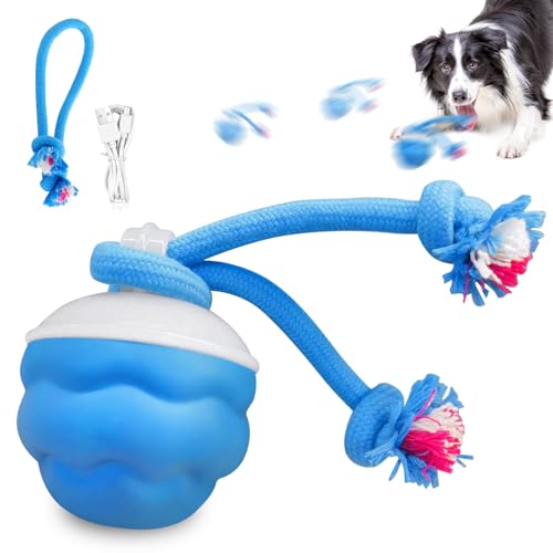 Vegena Interaktives Hundespielzeug, Interaktiver Hundeball, Aktiver Rollball mit Schwanz für Hunde, Wiederaufladbares Automatisches Bewegliches Hundespielzeug für Welpen und Haustier Vegena Interaktives Hundespielzeug, Interaktiver Hundeball, Aktiver Rollball mit Schwanz für Hunde, Wiederaufladbares Automatisches Bewegliches Hundespielzeug für Welpen und Haustier von Vegena