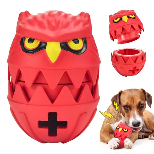Vehomy Hund Gummi Kauspielzeug für Aggressive Kauer Hund Eule Beißspielzeug Haustier Interaktives Puzzle Spielzeug Gummi Leckerli Spender Spielzeug für Kleine Mittlere Große Hunde Vehomy Hund Gummi Kauspielzeug für Aggressive Kauer Hund Eule Beißspielzeug Haustier Interaktives Puzzle Spielzeug Gummi Leckerli Spender Spielzeug für Kleine Mittlere Große Hunde von Vehomy