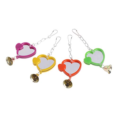 Vektenxi Lustige Mini Vogel Spiegel Spielzeug mit Glocke Stehen Spiegel papageien hängen Spielen Spielzeug, 1 stück Farbe zufällig langlebig und praktisch Vektenxi Lustige Mini Vogel Spiegel Spielzeug mit Glocke Stehen Spiegel papageien hängen Spielen Spielzeug, 1 stück Farbe zufällig langlebig und praktisch von Vektenxi