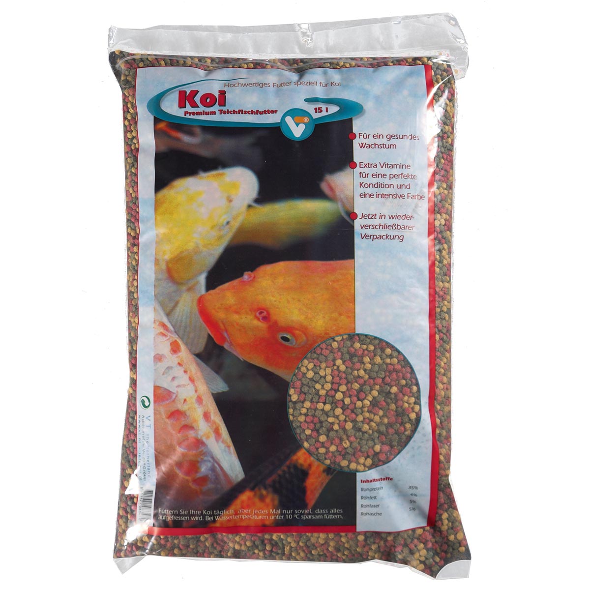 Velda Koi Pellets Premium Fischfutter 15 l von Velda