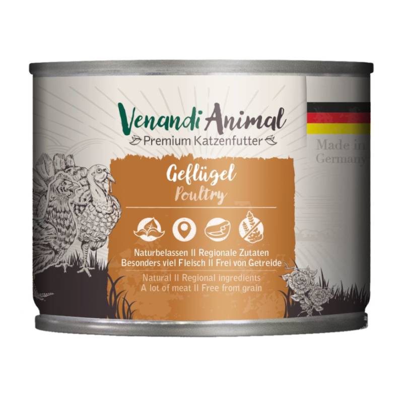 Sparpaket Venandi Animal 24 x 200 g - Geflügel von Venandi Animal