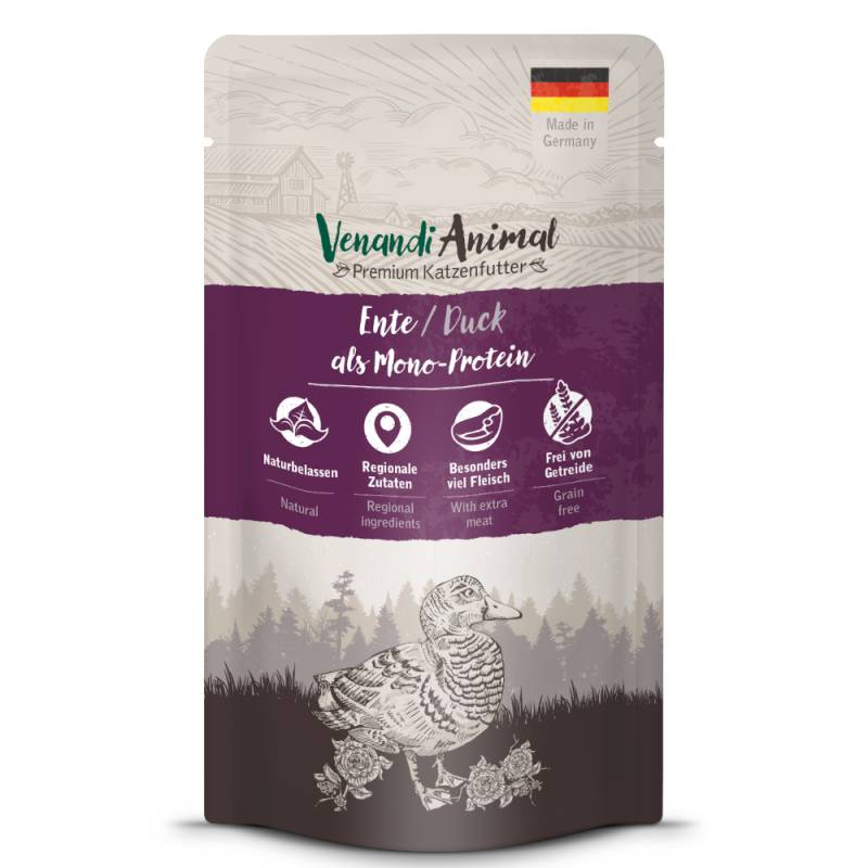 Sparpaket Venandi Animal Monoprotein 24 x 125 g - Ente von Venandi Animal