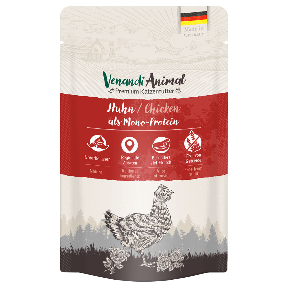 Sparpaket Venandi Animal Monoprotein 24 x 125 g - Huhn Sparpaket Venandi Animal Monoprotein 24 x 125 g - Huhn von Venandi Animal