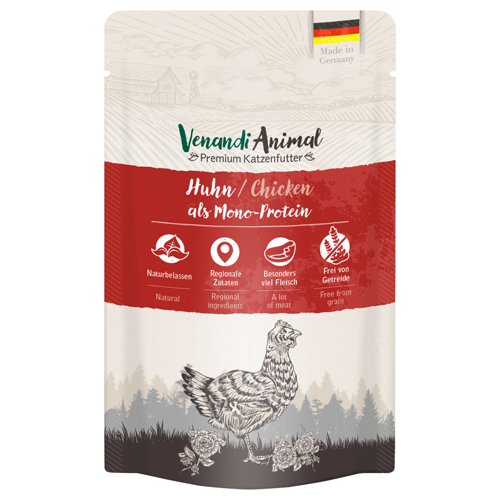 Sparpaket Venandi Animal Monoprotein 24 x 125 g - Huhn von Venandi Animal