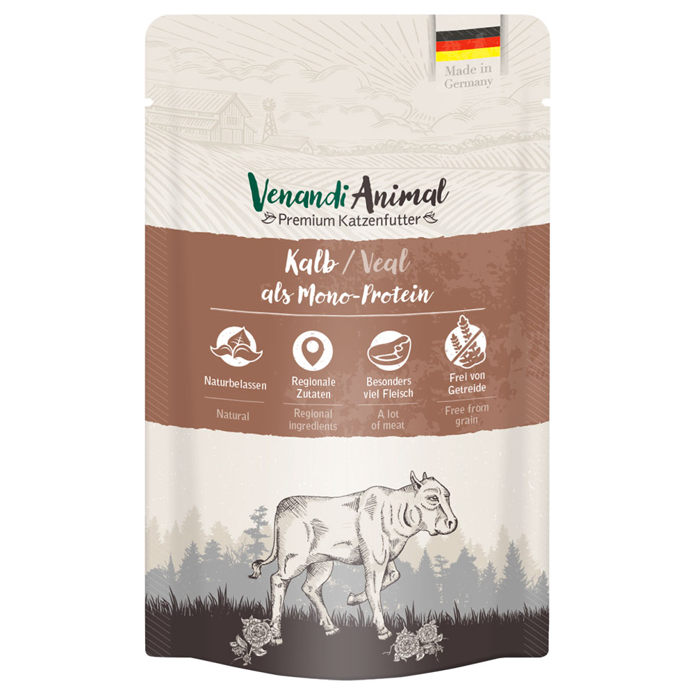 Sparpaket Venandi Animal Monoprotein 24 x 125 g - Kalb von Venandi Animal