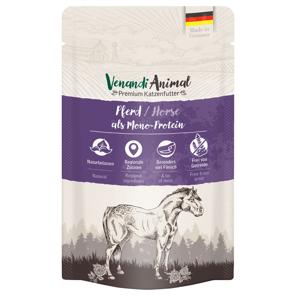 Sparpaket Venandi Animal Monoprotein 24 x 125 g - Pferd von Venandi Animal