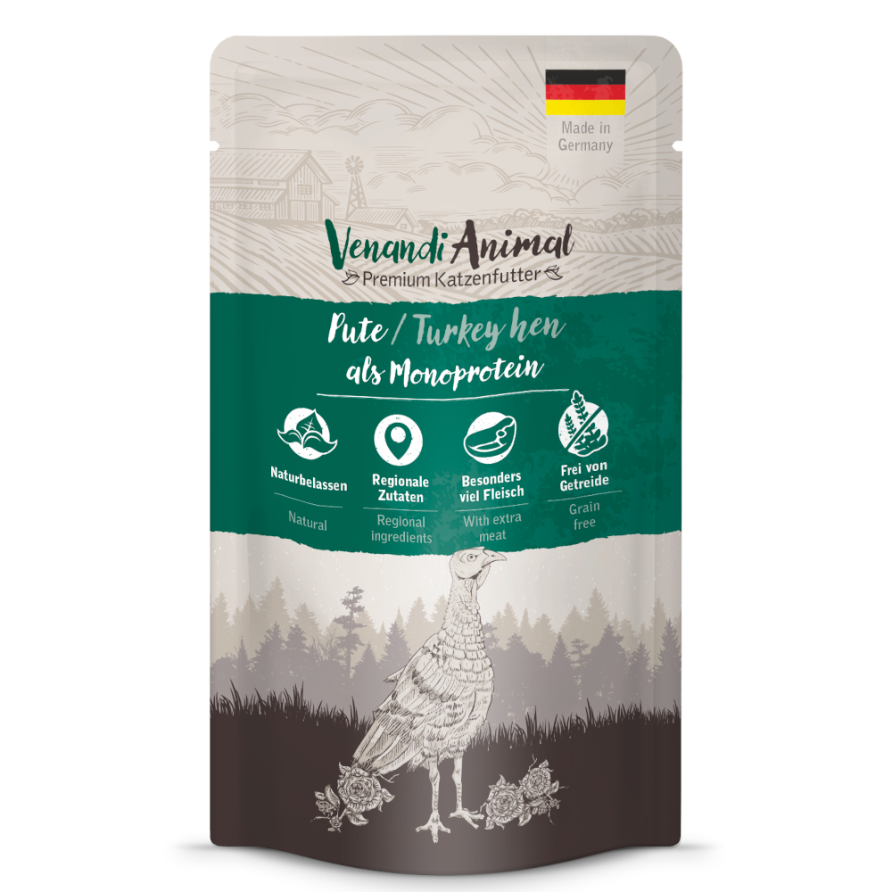 Sparpaket Venandi Animal Monoprotein 24 x 125 g - Pute von Venandi Animal