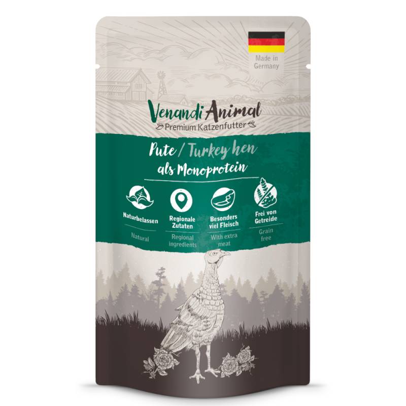 Sparpaket Venandi Animal Monoprotein 24 x 125 g - Pute Sparpaket Venandi Animal Monoprotein 24 x 125 g - Pute von Venandi Animal