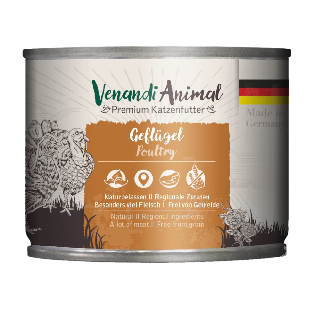 Venandi Animal 6 x 200 g - Geflügel von Venandi Animal