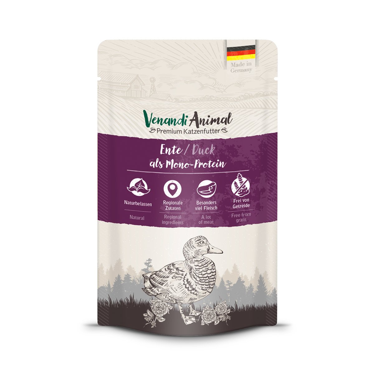 Venandi Animal - Ente als Monoprotein 12x125g von Venandi Animal