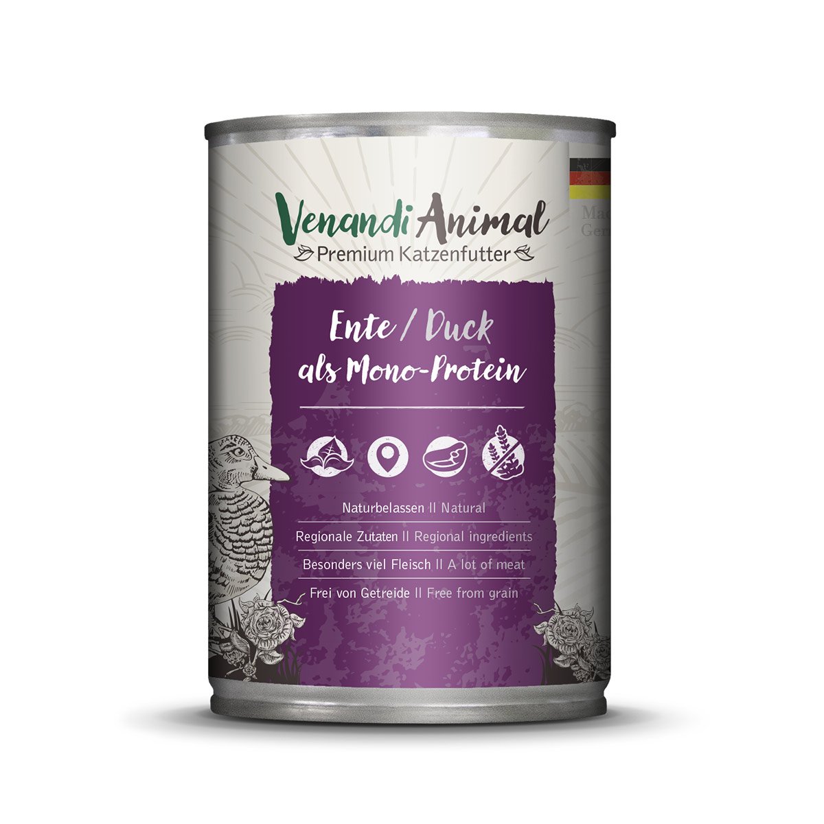 Venandi Animal - Ente als Monoprotein 6x400g Venandi Animal - Ente als Monoprotein 6x400g von Venandi Animal