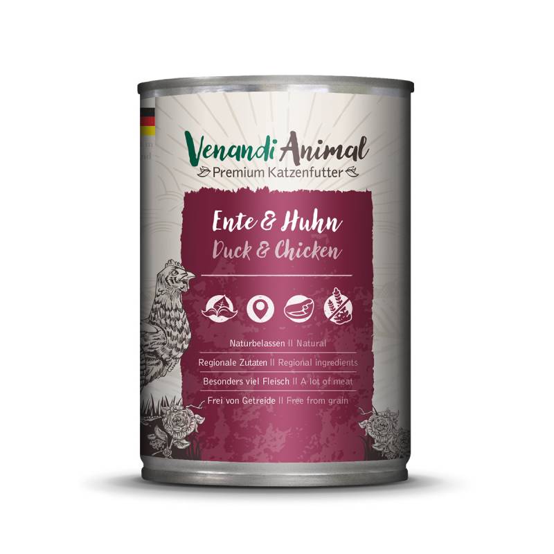 Venandi Animal – Ente & Huhn 24x400g von Venandi Animal