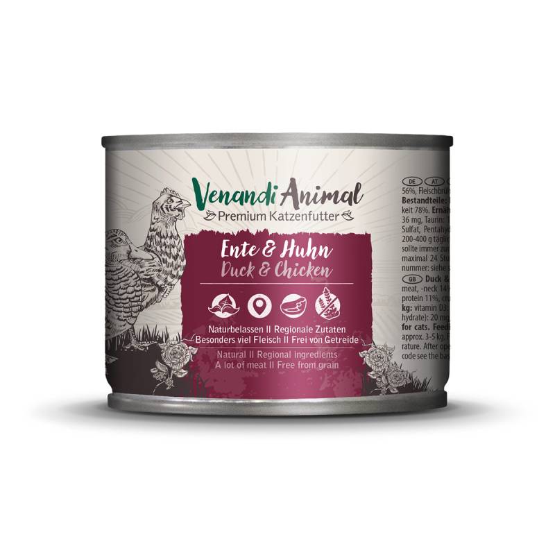 Venandi Animal – Ente & Huhn 6x200g von Venandi Animal