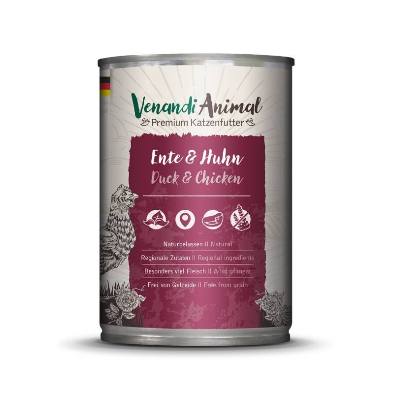 Venandi Animal – Ente & Huhn 6x400g von Venandi Animal