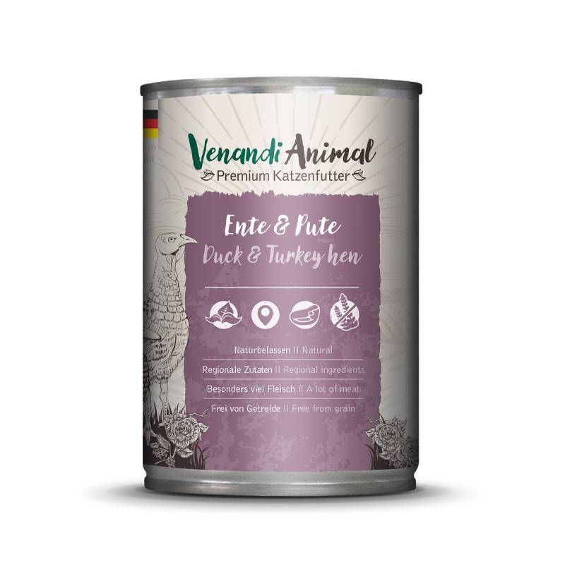 Venandi Animal – Ente & Pute 6x400g Venandi Animal – Ente & Pute 6x400g von Venandi Animal