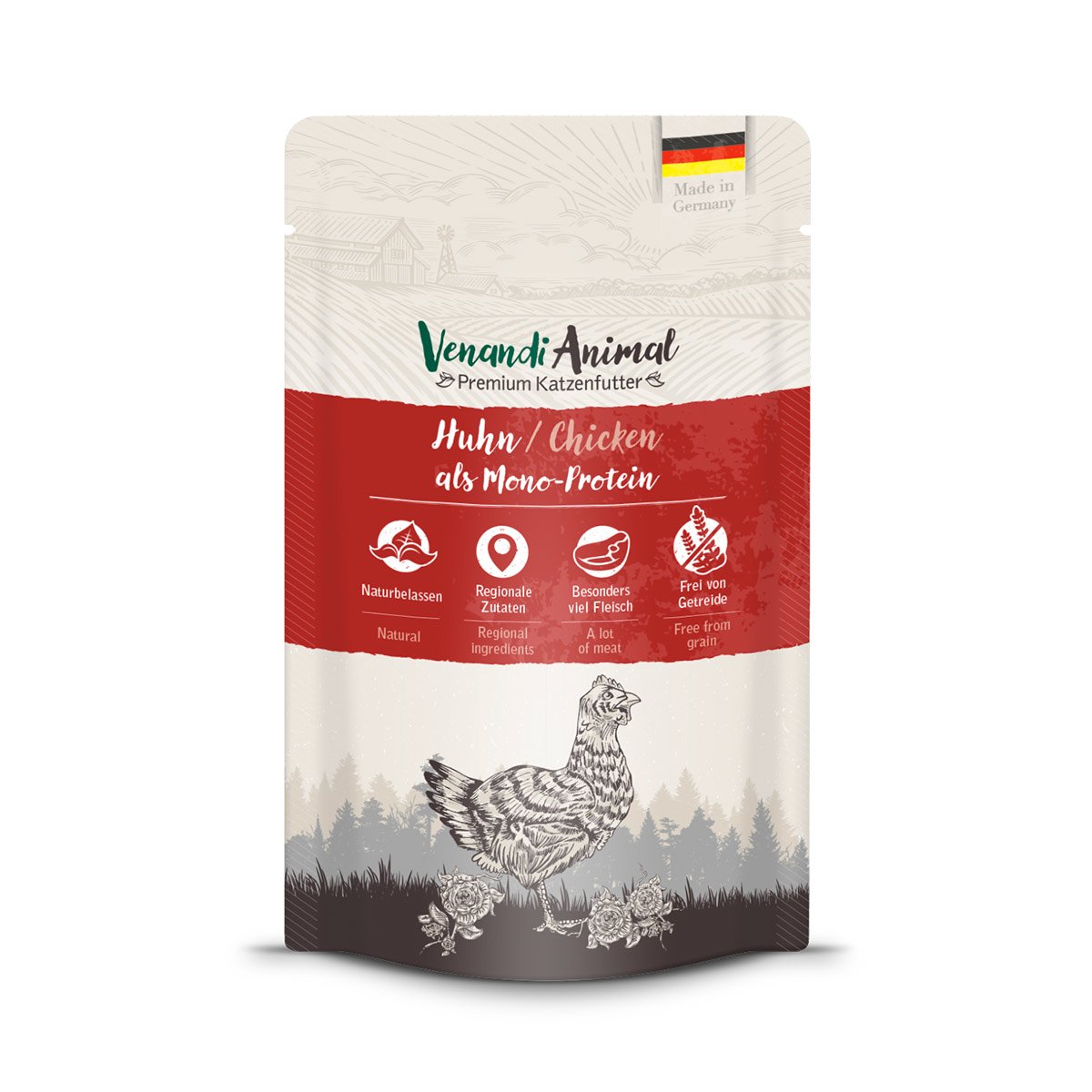 Venandi Animal - Huhn als Monoprotein 12x125g von Venandi Animal