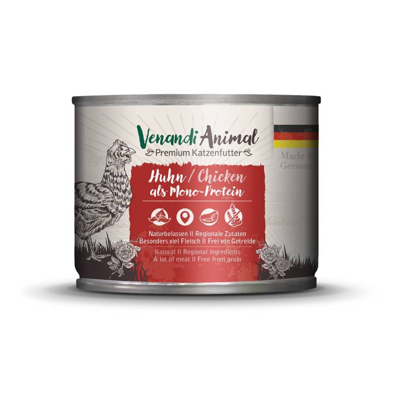 Venandi Animal - Huhn als Monoprotein 12x200g von Venandi Animal